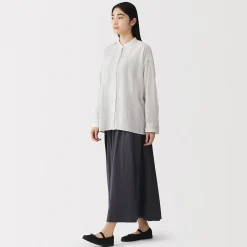 Chemisier transparent en coton biologique à haute torsion