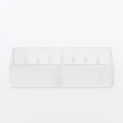 Corbeille PP avec séparateur 2 ‐ 10x4x20cm