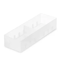 Corbeille PP avec séparateur  3 ‐ 6.7x20x4 cm