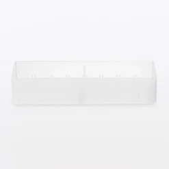 Corbeille PP avec séparateur  3 ‐ 6.7x20x4 cm