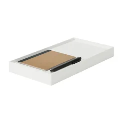 Couvercle pour boîte archives grise en PP 15cm
