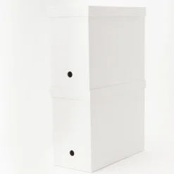 Couvercle pour boîte archives grise en PP 15cm