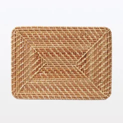 Couvercle pour panier en rotin L36X P26X H3cm