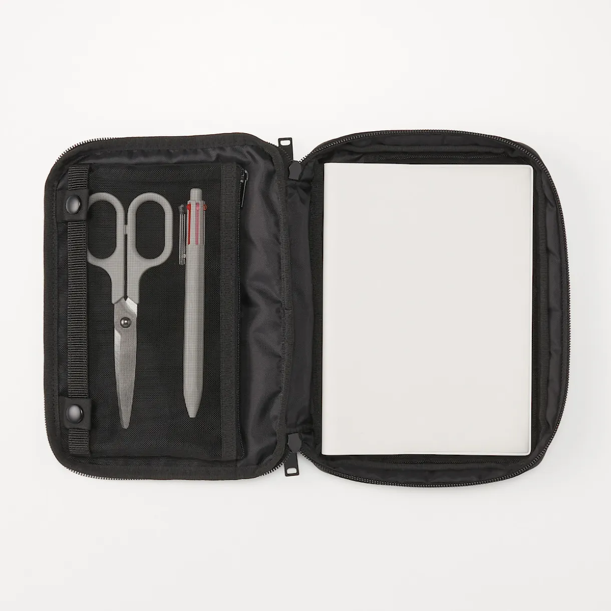 Couverture d'agenda en polyester avec étui à stylo B6