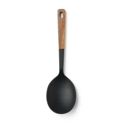 Cuchara de cocina de silicona con mango de madera