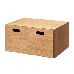 Demi bloc‐tiroir en chêne ‐ 2 tiroirs (Dont Eco‐part. 0,82 €)