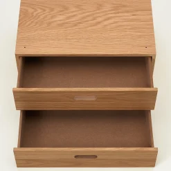 Demi bloc‐tiroir en chêne ‐ 2 tiroirs horizontaux (Dont Eco‐part. 0,82 €)