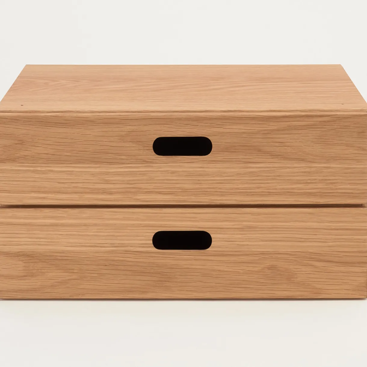 Demi bloc‐tiroir en chêne ‐ 2 tiroirs horizontaux (Dont Eco‐part. 0,82 €)