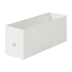 Demi boîte archive grise en PP L10X P32X H12cm