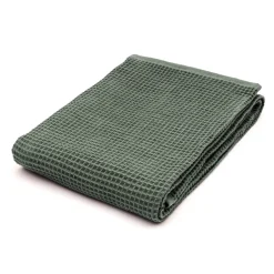 Drap de bain gaufré en velours de coton bio