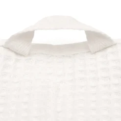 Drap de bain gaufré en velours de coton bio