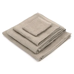 Drap de bain gaufré en velours de coton bio