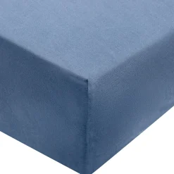 Drap housse en coton délavé ‐ 180 x 200 x 18‐28 cm