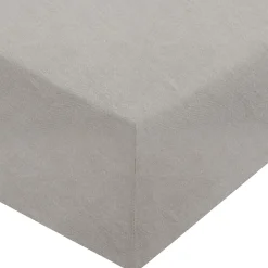 Drap housse en coton délavé ‐ 180 x 200 x 18‐28 cm