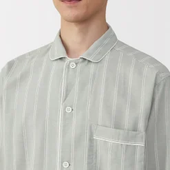 Ensemble pyjama à manches longues en gaze double pour homme
