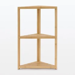 Etagère d'angle en bambou ‐ 3 niveaux