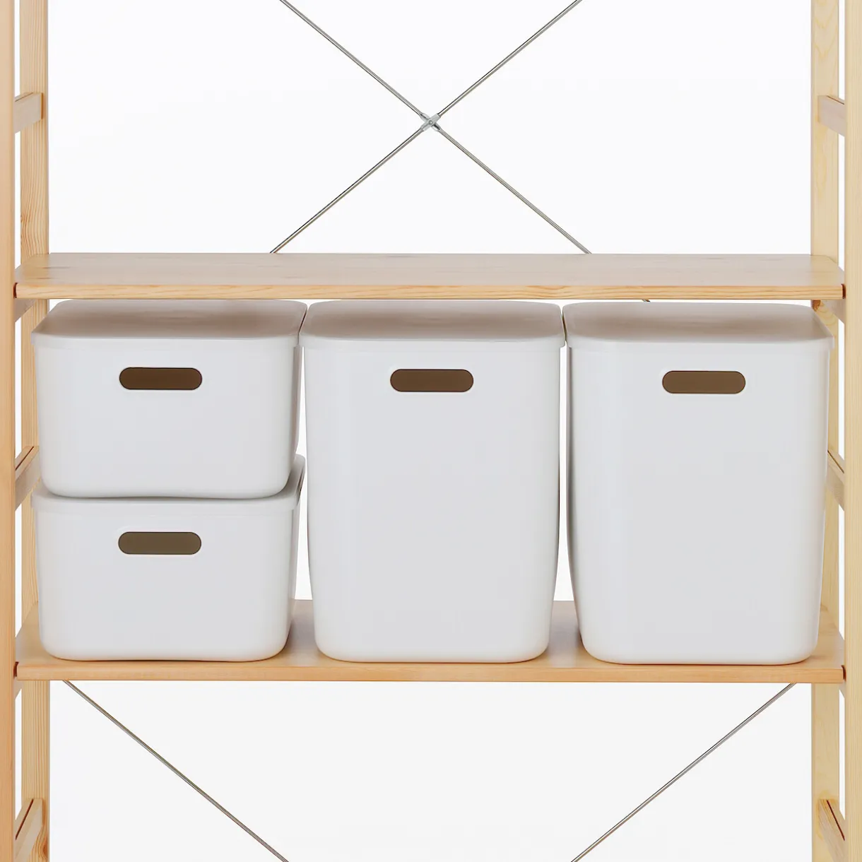Etagère en pin large ‐ 5 niveaux