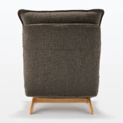 Fauteuil inclinable à dossier haut – Marron