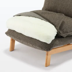 Fauteuil inclinable à dossier haut – Marron