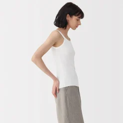 Gilet en coton à côtes torsadées pour femme