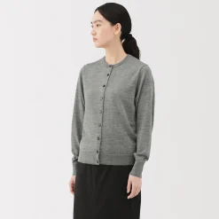 Gilet en Laine à Maille Fine Femme
