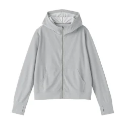 Haut à capuche et fermeture éclair Quick Dry pour femme