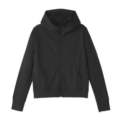 Haut à capuche et fermeture éclair Quick Dry pour femme