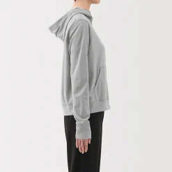 Haut à capuche et fermeture éclair Quick Dry pour femme