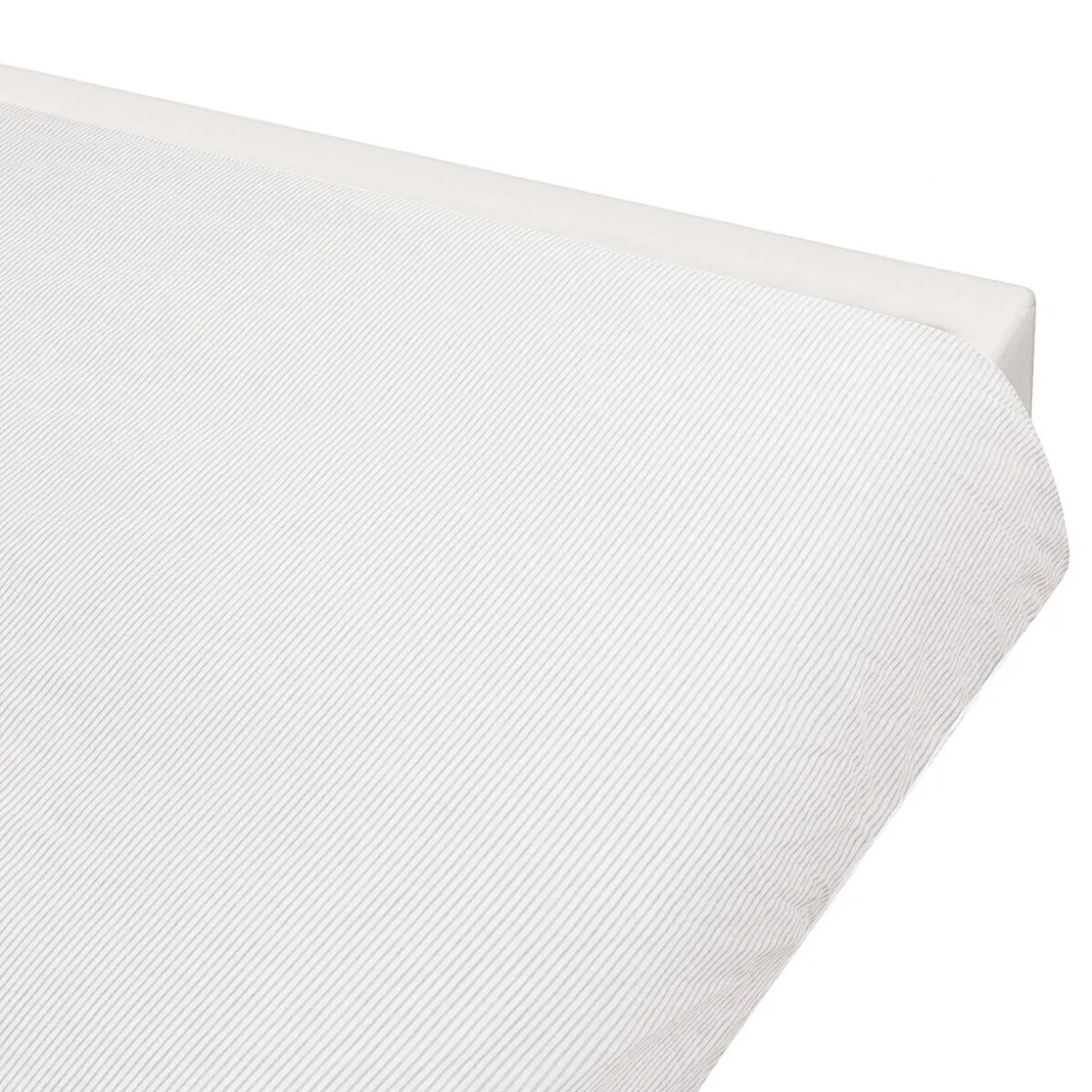 Housse de couette en coton délavé ‐ 240 x 220 cm, Rayé