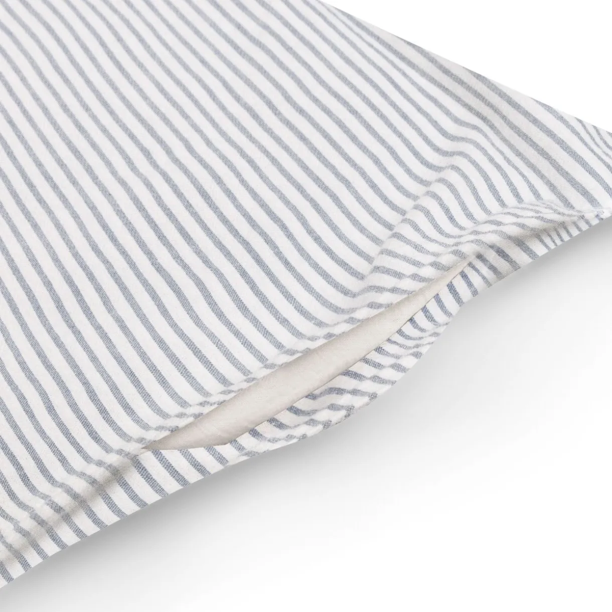 Housse de couette en coton délavé ‐ 240 x 220 cm, Rayé