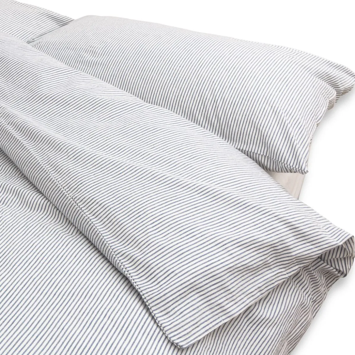 Housse de couette en coton délavé ‐ 240 x 220 cm, Rayé