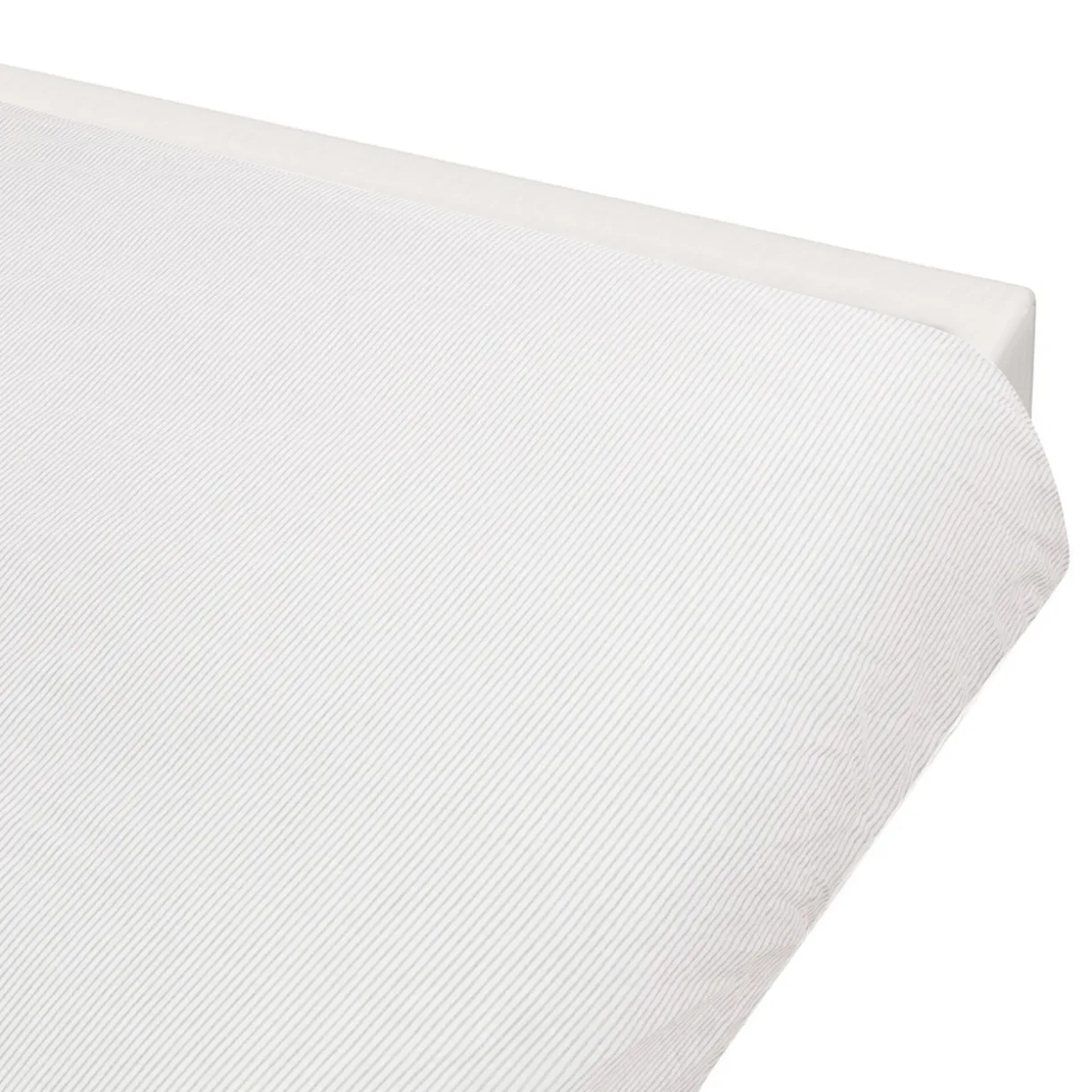 Housse de couette en coton délavé ‐ 210 x 210 cm, Rayé