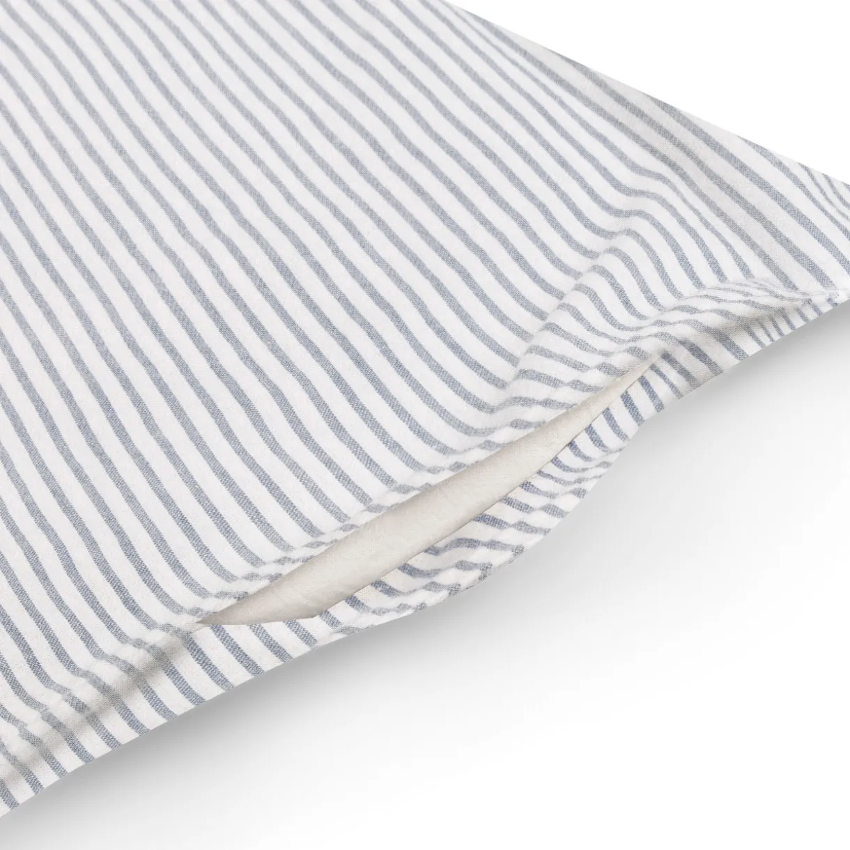 Housse de couette en coton délavé ‐ 210 x 210 cm, Rayé