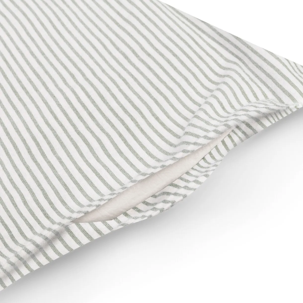 Housse de couette en coton délavé ‐ 210 x 210 cm, Rayé