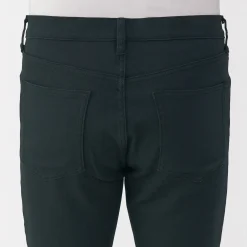 Jean slim en denim extensible pour homme ‐ Noir