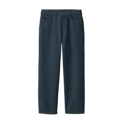 Jeans large en washi et denim pour homme