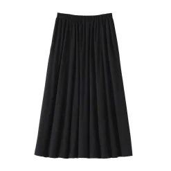 Jupe midaxi froncée en jersey de mélange de Lyocell pour femme