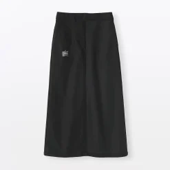 Jupe midi coupe droite avec motif de chevrons et en coton pour femme