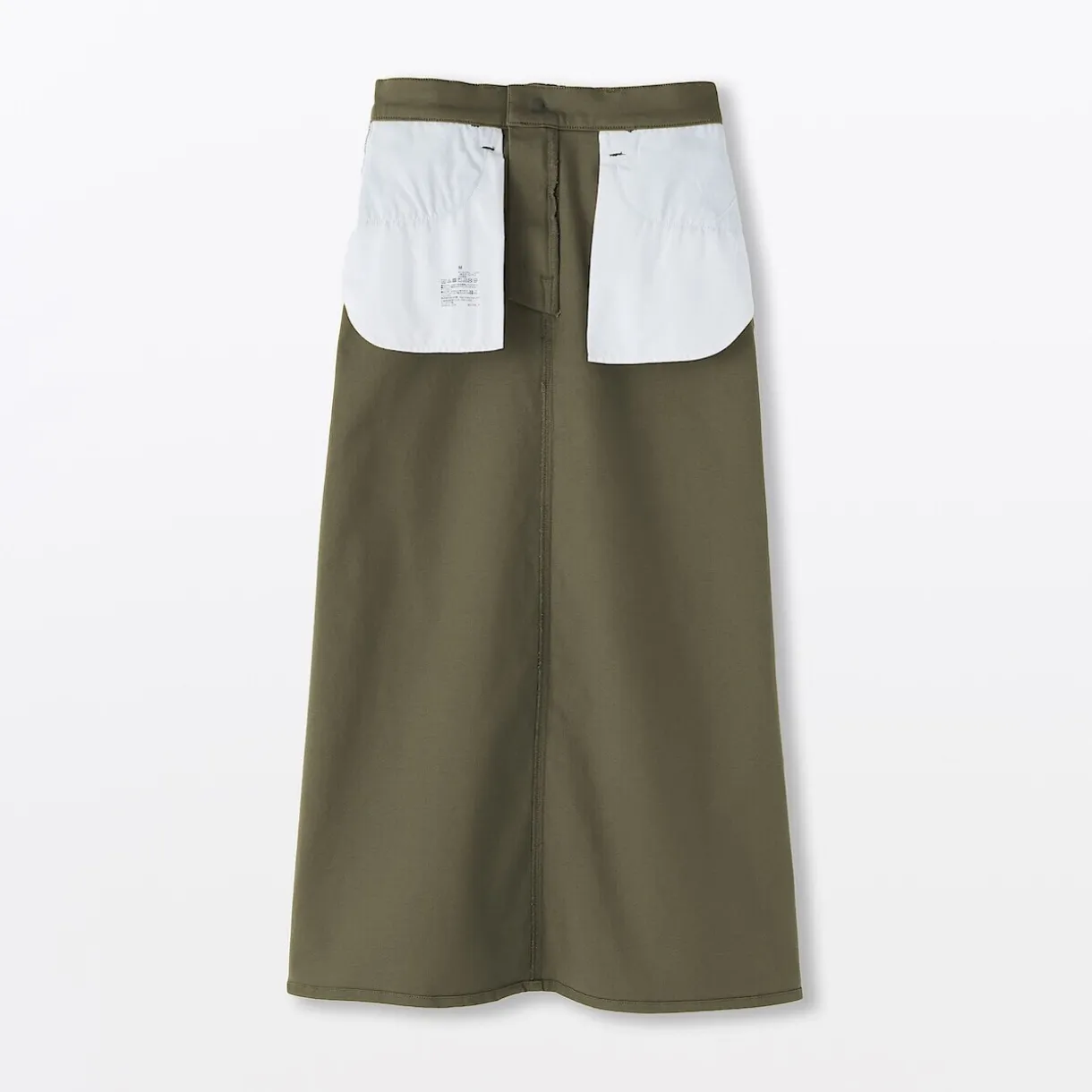 Jupe trapèze en chino extensible pour femme