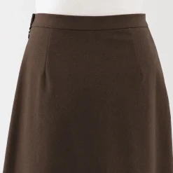 Jupe évasée en stretch brossé pour femme
