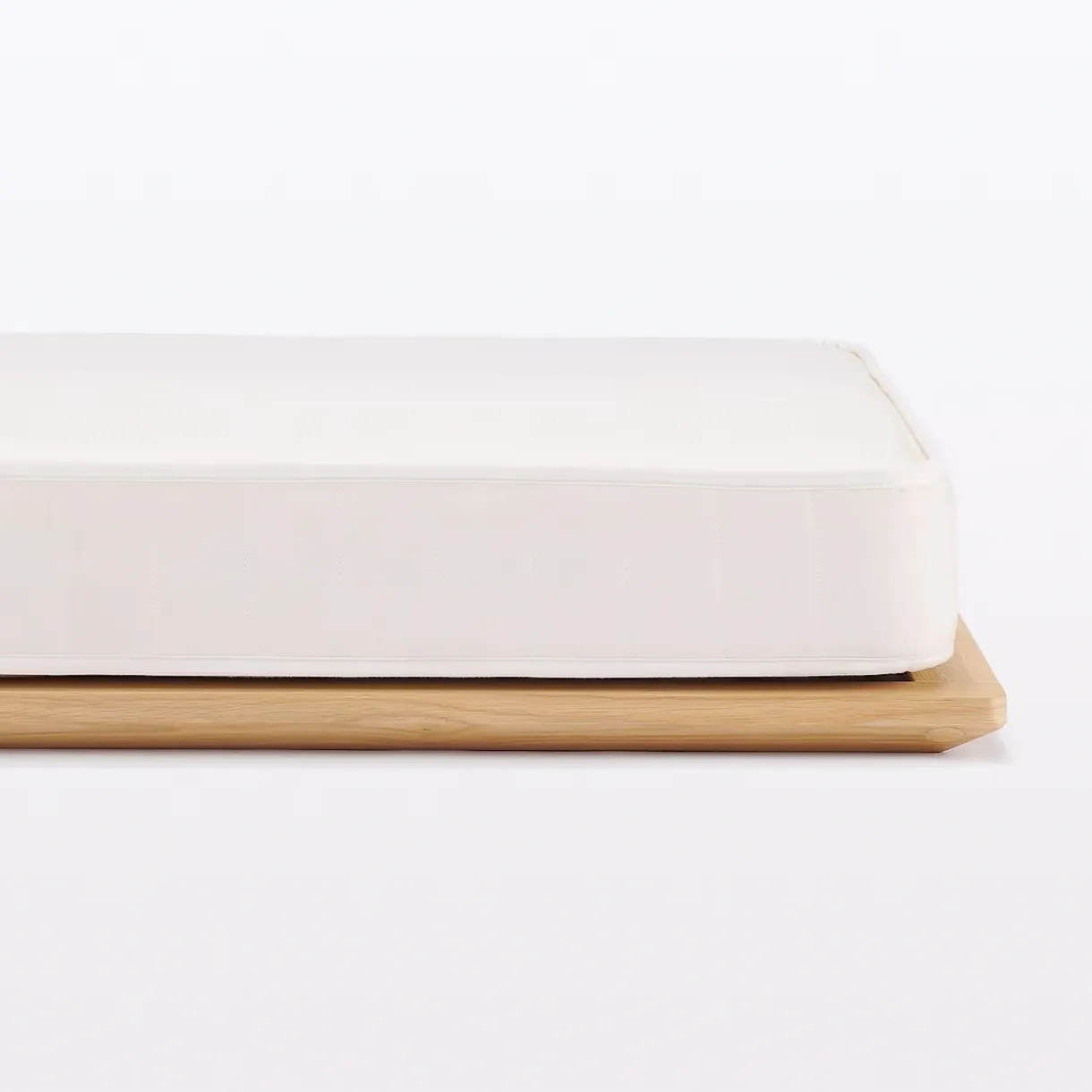 Lit plateforme double en chêne