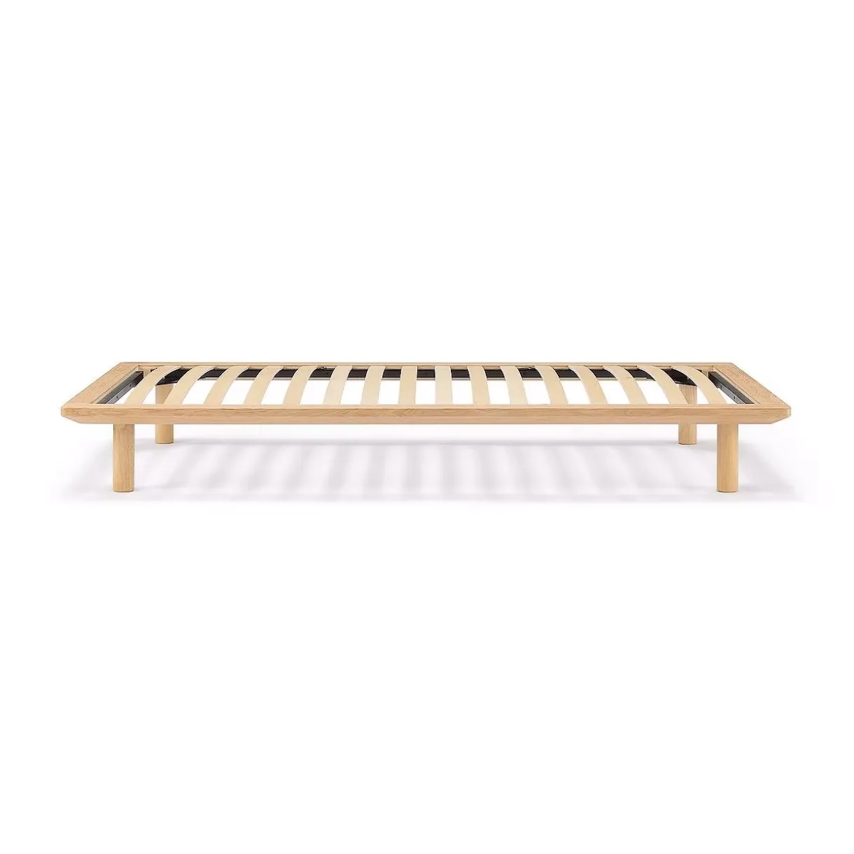 Lit plateforme simple en chêne