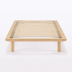 Lit plateforme simple en chêne