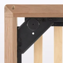 Lit plateforme simple en noyer