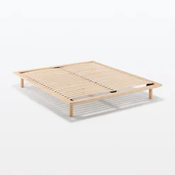 Lit plateforme super king en chêne