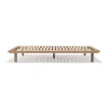 Lit plateforme super king en noyer