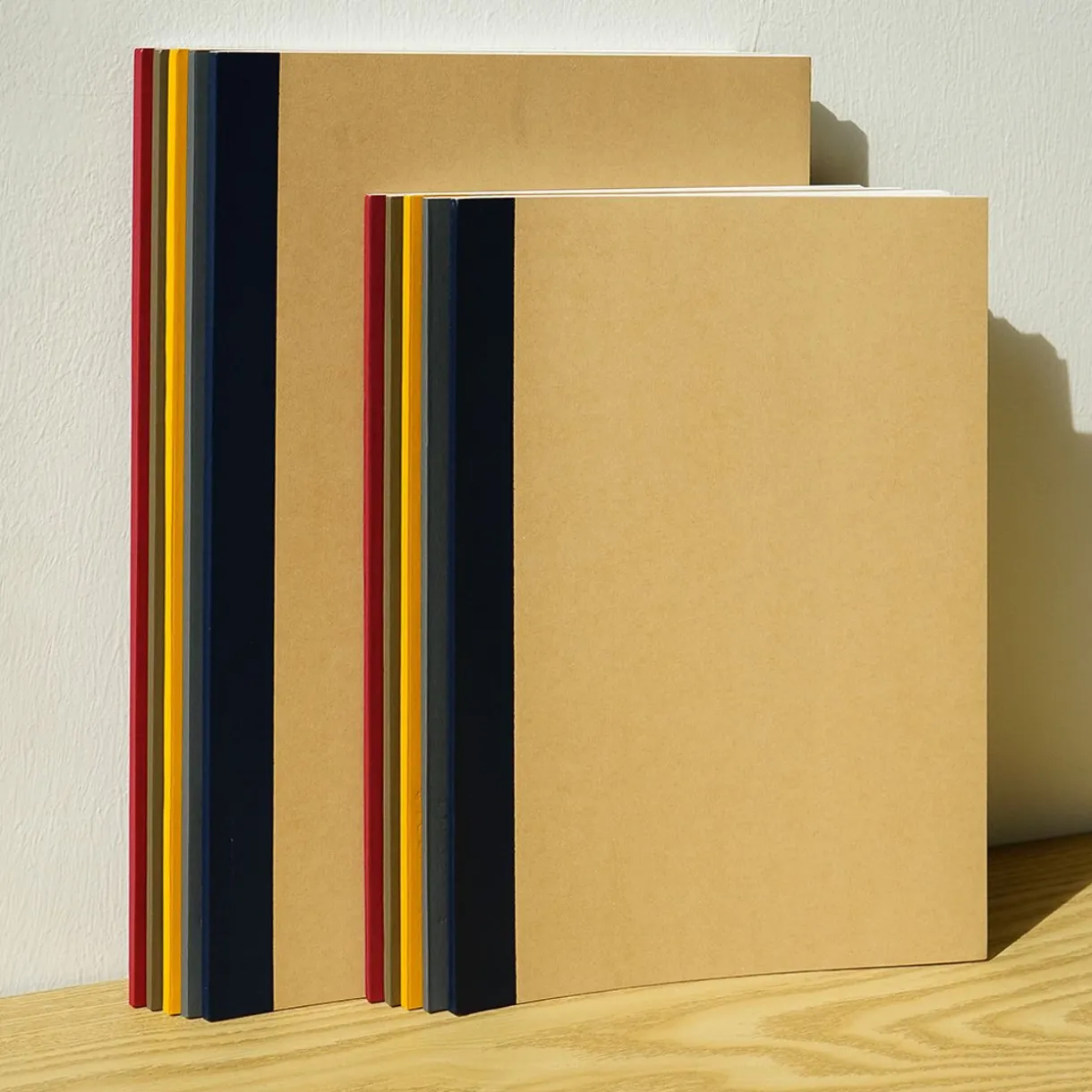 Lot de 5 carnets en papier d`arbres de plantation (B5)