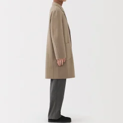 Manteau Chesterfield en mélange de laine mérinos pour homme