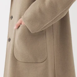 Manteau Chesterfield en mélange de laine mérinos pour homme