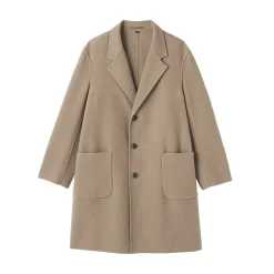 Manteau Chesterfield en mélange de laine mérinos pour homme